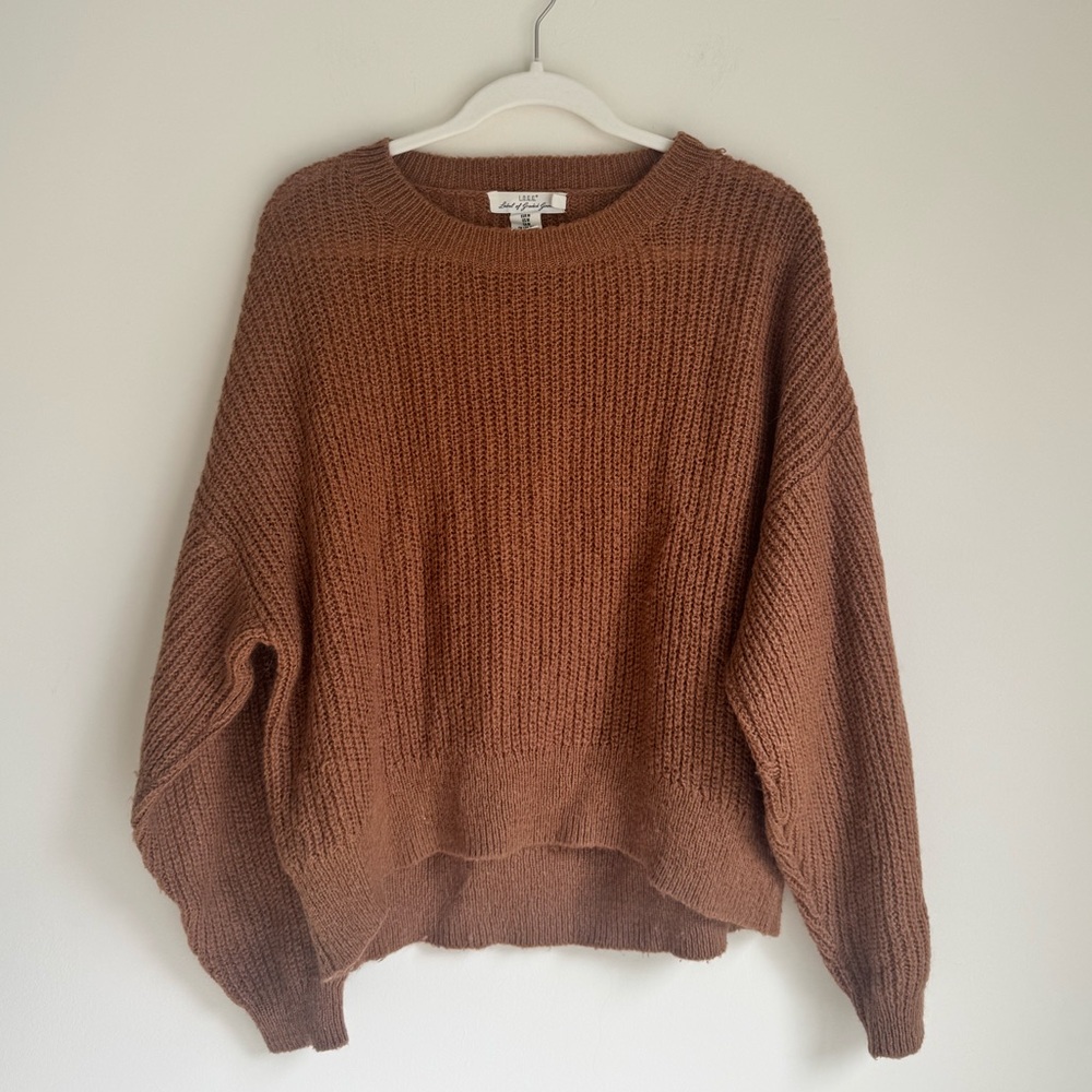 H&M L.O.G.G. Rust Brown Chunky Knit Sweater (M)